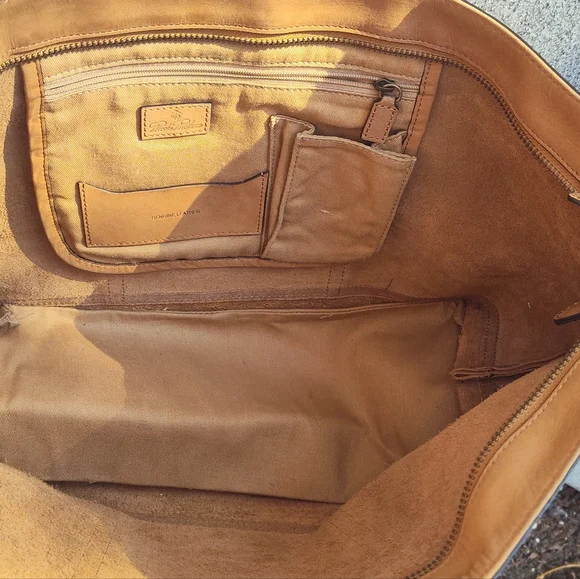 Brooks Brothers Genuine Leather Tote - Picture 4 of 7